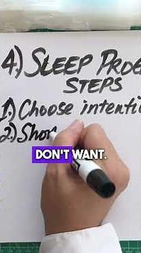 Steps for effective sleep programming...