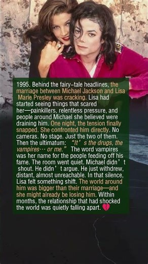 The Ultimatum That Shattered Michael Jackson and Lisa Marie Presley’s Marriage💔