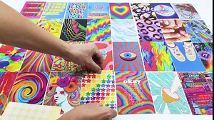 60pcs Wall Collage Kit, Wall Decor Aesthetic, Posters for Room Aesthetic 90s, Room Decor Aesthetic Vintage for Teen Girl, 80s Indie Room Decor, Kidcore Cute Photo Wall Decorations for Bedroom Dorm 4x6
