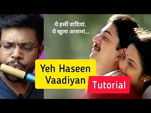 Yeh Haseen Vadiyaan| Easy Flute Tutorial | Anurag
