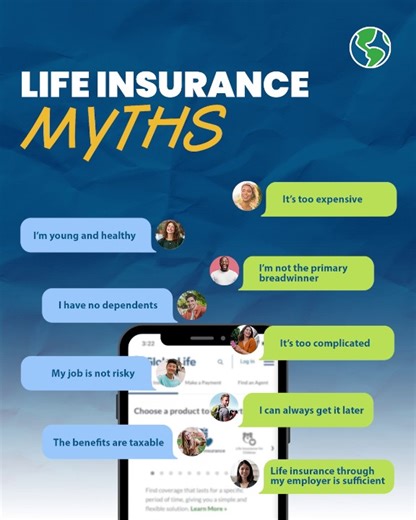 Don’t let myths keep you from protecting your future. At Globe Life, we provide the coverage you and your family truly need. Your peace of mind matters and we’ve got you covered. Visit our website to learn more. | Globe Life