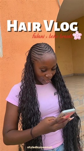 Fulani Braids with Bobo Curls: Step-by-Step Fulani Braid Style