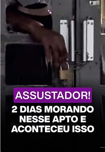 No 2º dia morando no apartamento novo, ela passou por isso. #fy