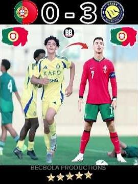 Portugal vs al nassr Ronaldo jr hancurkan Cristiano Ronaldo imaginary friendly match 2026 #footbal