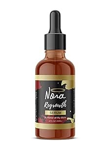 Nora Hair Growth Serum - Extra Strength Regrowth Treatment for Hair Loss and Dry Scalp, Infused with 30+ Oils like Rosemary, Olive, Castor, Argan, Coconut, Aloe (2 oz Droppler Bottle)