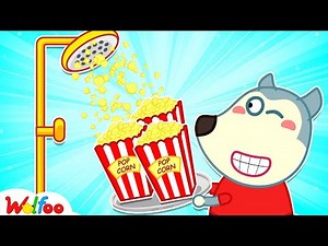 Wolfoo Makes Yummy Popcorn with Dad - Kids Stories About Wolfoo Family | Wolfoo Channel