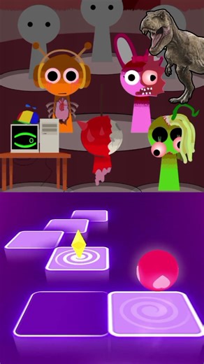 Crazy Tiles Hop Gameplay with Sprunki All ⭐