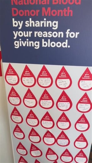In honor of National Blood Donor Month, we asked our donors one simple question: “Why do you donate blood?” ❤️ And all month long, you filled our walls — and our hearts — with your answers. Every note represents a life touched, a family helped, and a community that cares deeply for one another. Thank you to everyone who shared their “why” and, more importantly, rolled up their sleeve to save lives. Here are just a few of the reasons our donors show up.