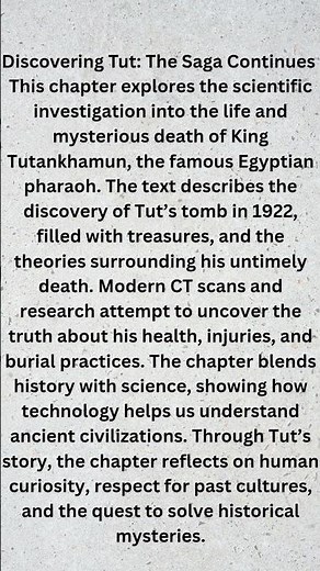 CLASS 11 – Chapter 3 SummaryDiscovering Tut: The Saga Continues#cbseclass11 #class11english #summary