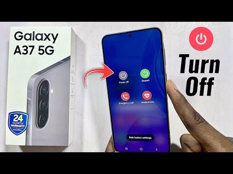 Samsung Galaxy A37 5G: How To Turn Off - Set Up Power Button