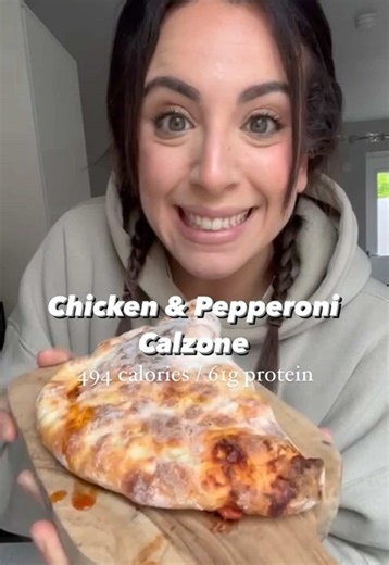 Low Calorie Calzone Recipe (494 Cals, 61g Protein)