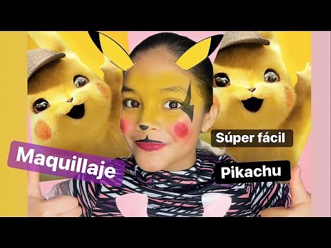 DIY maquillaje súper fácil de Pikachu Pokemón 2021 con 3 colores - super easy makeup only 3 colors⚡️