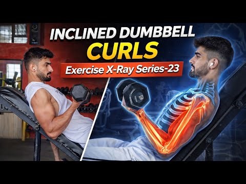 Incline Dumbbell Curls (FULL GUIDE) 💪 | Biceps Growth | Exercise X-Ray Series-23