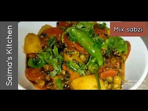 Mix Sabzi | recipe by Saima's Kitchen |