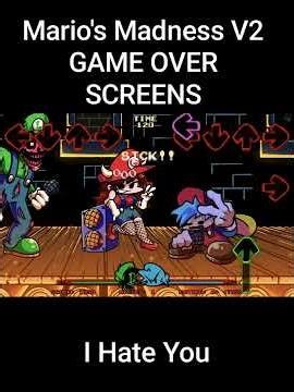 Mario's Madness V2 (GAME OVER SCREENS) Woodland Of Lies