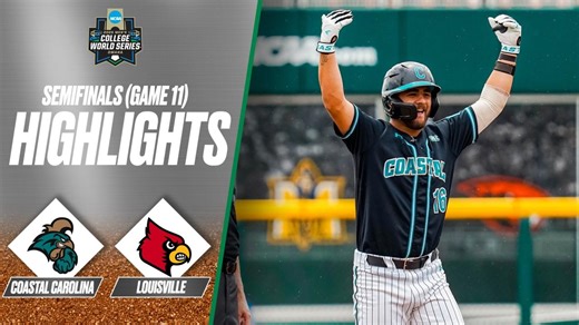 Coastal Carolina vs. Louisville: 2025 Men's College World Series | Extended highlights