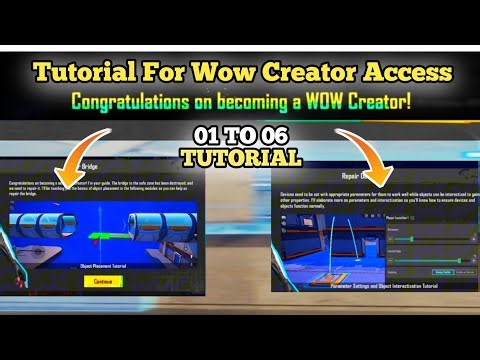 🫴🏽01 TO 06 starting Tutorial for wow creator access in the start ✅ How to Complete Wow Tutorial