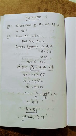Progressions - Sequences & Series - Mathematics