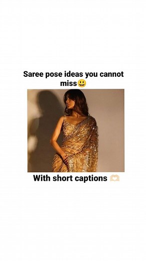 Hershey🦄 on Instagram: "Another series of saree pose ideas with short captions 🌟🦋 #shortcaptions #saree #sareeposes #sareelove #sareefashion #sareelover #sareepose #poses #poseforpictures #captions #instagram #captionsforinsta #instafashion #trending #trendingreels #thv #viral #sareeindia #sarees #captions #sareecaptions #love #women"