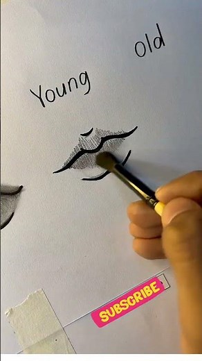 Baby to Old , lips drawing. #howtodraw #art #drawing #artist #shorts