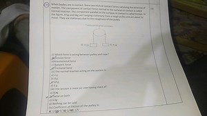 When bodies are in contact, there are mutual contact forces sat... | Filo