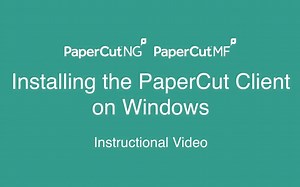 PaperCut Windows客户端安装