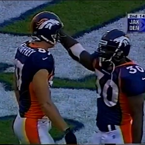 Born on this day (8/17) in 1968: Ed McCaffery (Ed McCaffrey 41-yard touchdown pass from John Elway) Jacksonville Jaguars at Denver Broncos 1998-10-25 | On this day in Professional Football History