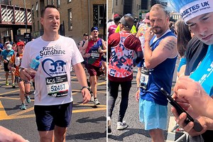 Terry forced to walk as blood pours from NIPPLE in gruelling London Marathon