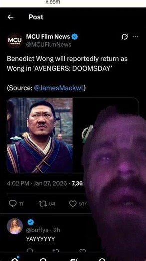 Benedict Wong will reportedly return as Wong in Avengers Doomsday