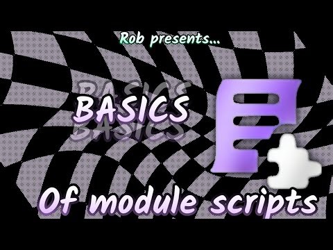 { Basics of module scripts }