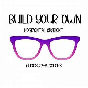 BUILD YOUR OWN Horizontal Gradient-2-3 Colors Eyewear Topper, Comes With N52 Magnets - Etsy