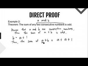 Lesson 4 - Proof Techniques - Direct Proof