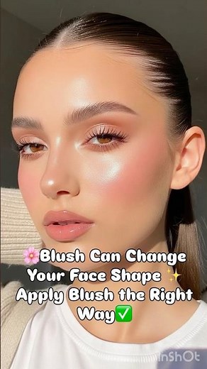 Blush Can Change Your Face Shape ✨ | Apply Blush the Right Way #blushhack