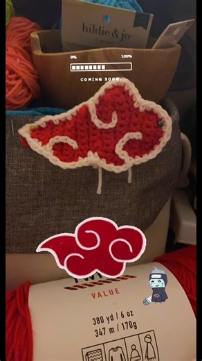 Crochet Akatsuki Cloud Pattern Blanket Tutorial