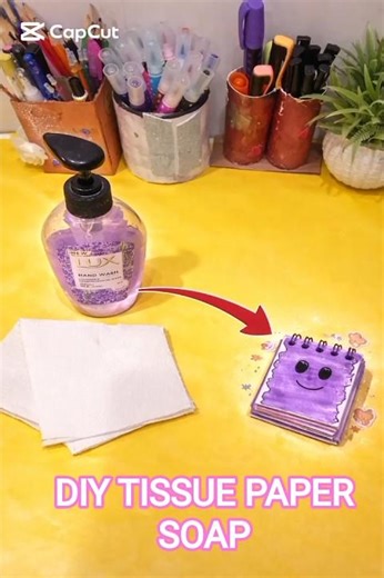 DIY TISSUE PAPER SOAP