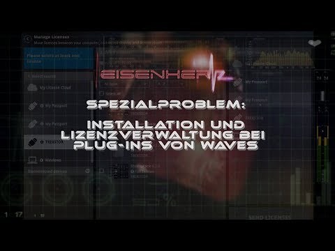 Umgang mit Waves Central - Installation und Lizenzverwaltung bei Plug-Ins von Waves