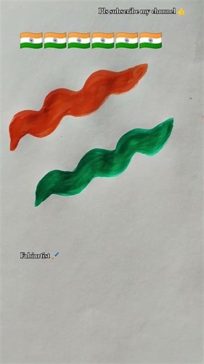 Indian flag colour 🇮🇳 drawing # Ytshorts video # viral video # Fabiartist 🖌️