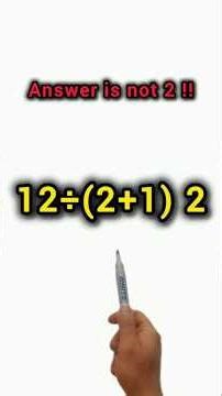 POV: Most People Get This Math Question Wrong!