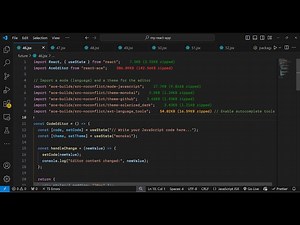Build a React.js Ace Code Syntax Highlighter and Editor in Various Themes and Languages Using JSX