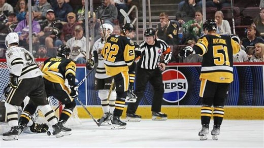 Minor league report: Forward Sam Poulin scores 1st goal as Penguins lose