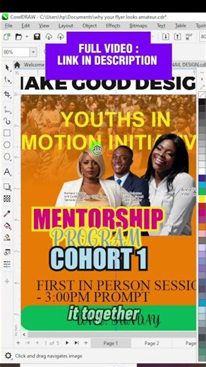 This Color Mistake Makes Designs Look Bad - Do not design like this in Coreldraw