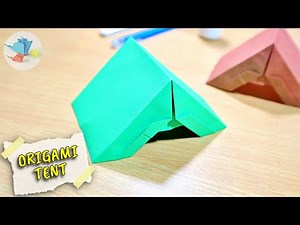 origami tent house | origami tent | origami tent tutorial