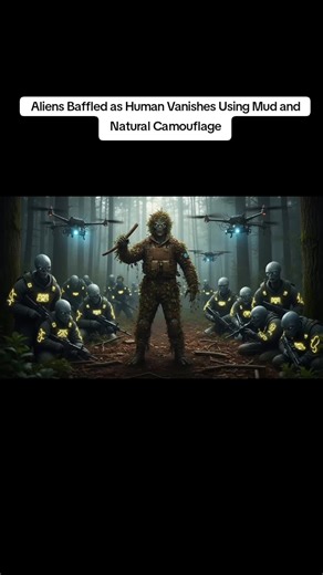 Aliens Confused by Human's Mud Camouflage Technique