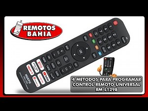 4 METHODS TO CONFIGURE A HUAYU RM-L1298 IRM-12362 UNIVERSAL REMOTE CONTROL ON A SMART TV