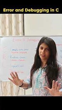 Error and Debugging in C programming| C programming for beginners #cprogramming #coder