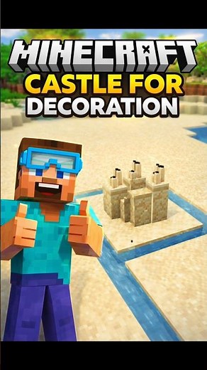 "The Sand Castle Hack Every Minecraft Player Needs! 🏰✨" #ytshorts