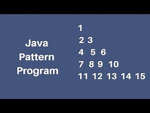 How to make pattern program in java