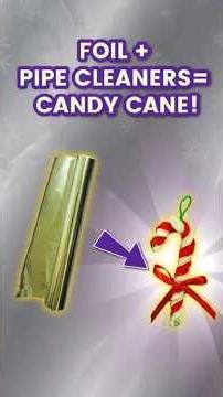 Turn Foil into a Candy Cane?! 🎄😍 #christmas