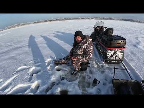 First ice outing with Panoptix live scope. Fishing in the Smolensk region. Den on Vazuz.