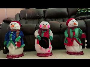 Snowflake spinning snowman collection